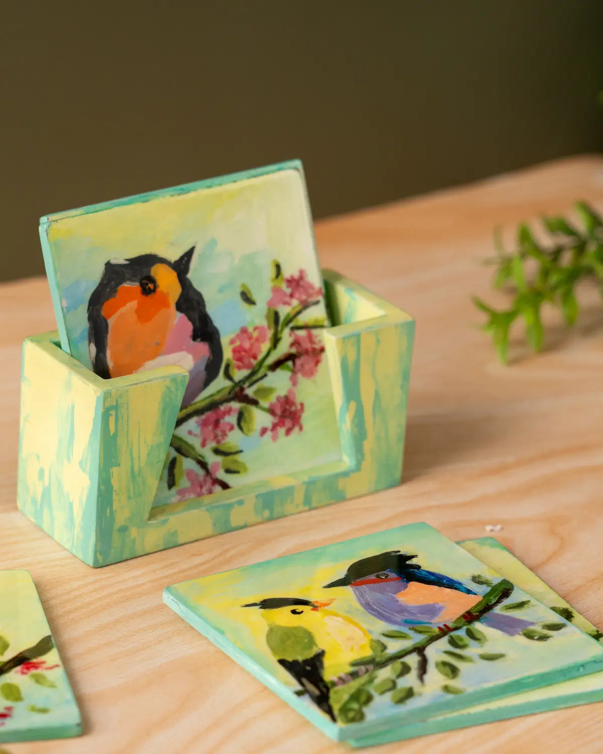 Chirpy Trunk Coasters