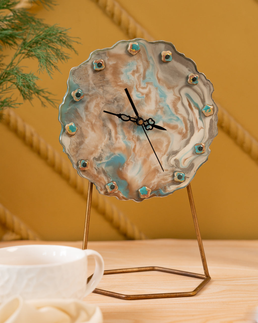 Marble Mist Matte clock