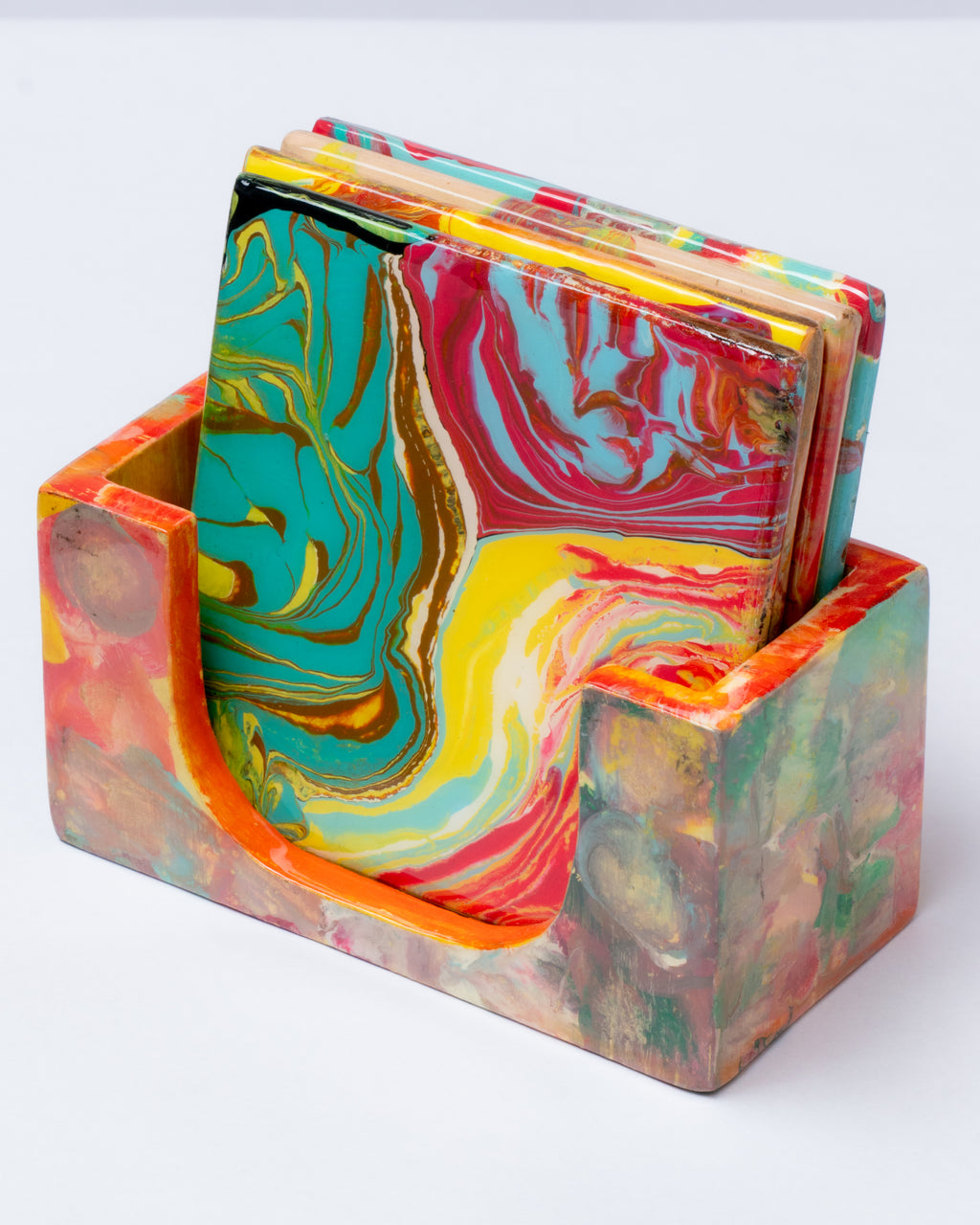 PourPalette Wooden Coasters