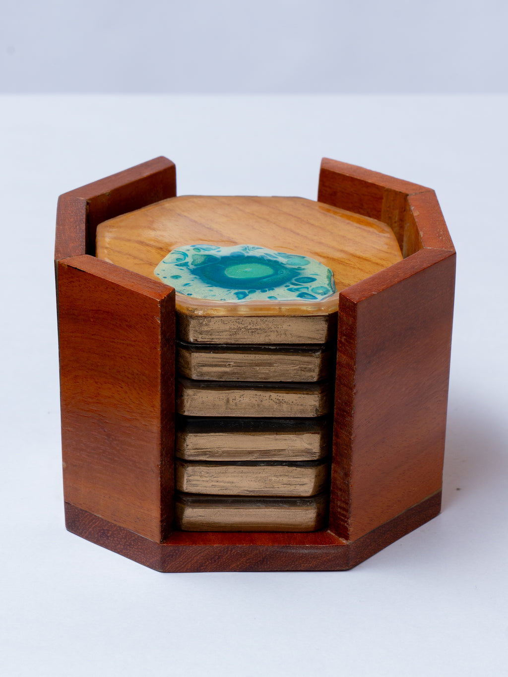 BlueLagoon Wood Coasters