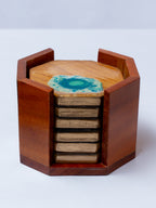 BlueLagoon Wood Coasters