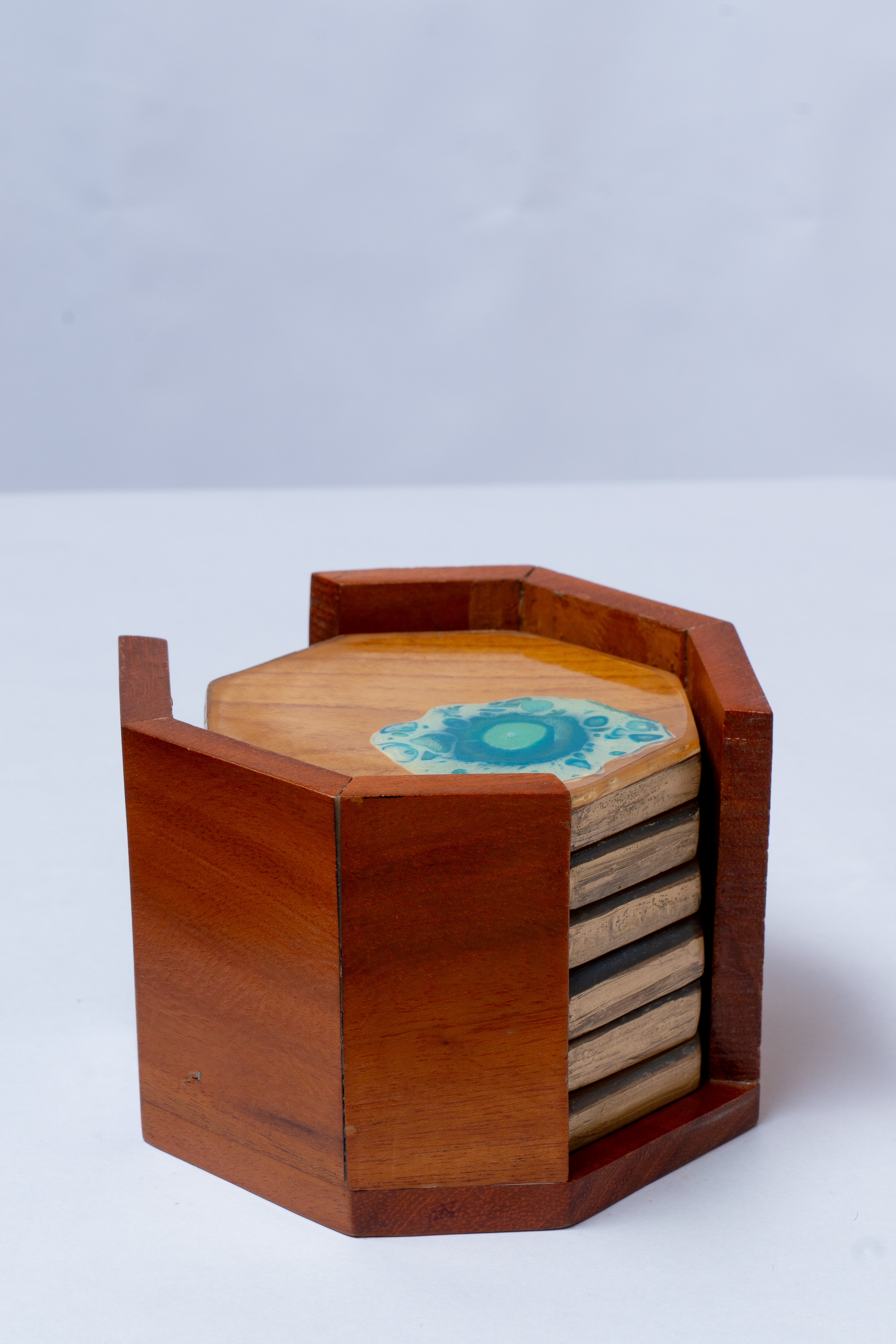 BlueLagoon Wood Coasters