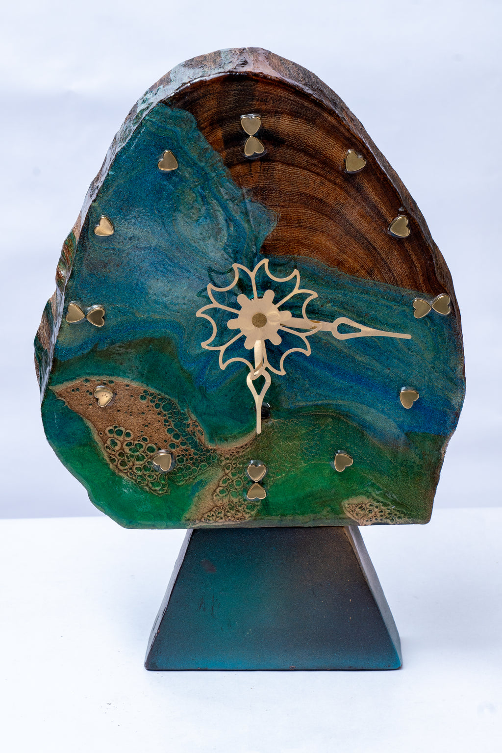 Tide Forest Table Clock